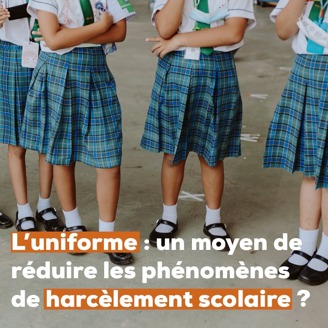 Post Instagram Maya Campus — L'uniforme, un moyen de réduire le harcèlement scolaire